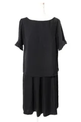 ナチュラルビューティー NATURAL BEAUTY 16SS セットアップ カットソー フレアスリーブ スカート 36 黒 ブラック /☆o0516 ■PNのサムネイル