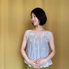 18 mina perhonen ミナ ペルホネン 刺繍 ブラウス シャツ トップス