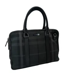 バーバリー BURBERRY ノバチェック ビジネスバッグ ブリーフケース ドキュメントケース ロゴ ナイロン レザー ブラック 黒のサムネイル