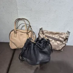 COACH コーチ バッグ 3種 (ベージュ/ブラック/ブラウン)