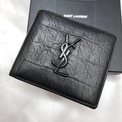 ◇極美品◇サンローラン 長財布 グレインレザー ブラック カサンドラ