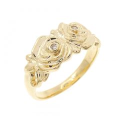 ローズカットダイヤモンドリング 7号 K18 0.17ct 未使用品 - メルカリ
