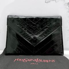 ◇極美品◇サンローラン クロコ型押し バイフォールドウォレット YSL