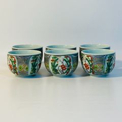 京焼 御茶碗湯呑 清水焼 大野瑞昭 裏印アリ 色絵 羅漢図 4客 - メルカリ
