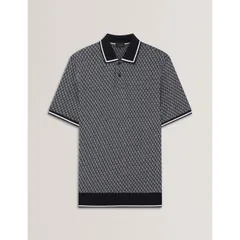 テッドベーカー メンズ トップス ポロシャツ Ted Baker Ted Texture Polo Sn00 Navy ネイビーのサムネイル
