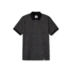 プレティグリーン メンズ トップス ポロシャツ Pretty Green PG Wonderwll Paisley Sn00 Black ブラックのサムネイル