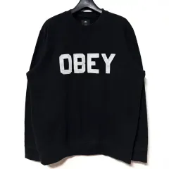 L 100 オベイ ビックロゴ スウェット 長袖Tシャツ OBEYのサムネイル