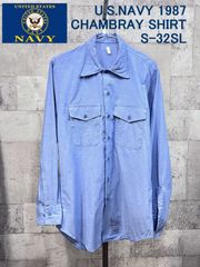 1940年代頃の米軍実物（US NAVY）シャンブレーシャツ - メルカリ