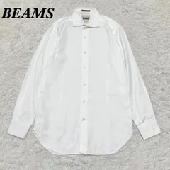 【美品】BEAMS 長袖シャツ 15 1/2-39 ホワイト 無地のサムネイル