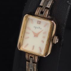 稼働品】agete シルバー 2Pダイヤ silver刻印 電池交換済 - メルカリ
