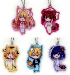 赤見かるび×Nachoneko ファミリーマート限定 ラバーキーホルダー