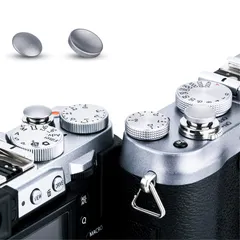 新品 JJC 1+1 ソフト レリーズ シャッターボタン セット 凹 + 凸 グレー Fuji Fujifilm 富士 X-half X-M5 X-T30 III X100VI X-T50 XT4 XT3 XT2 XT30 XT20 XT10 XPRO3 XPのサムネイル
