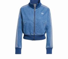 マ*子様 adidas デニムトラックジャケット ショート丈 - メルカリ