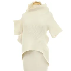 【中古】イッセイミヤケ ISSEY MIYAKE 2026年春夏 ポリエステル系 プルオーバーニット アイボリー【サイズ表記なし（L位）】【レディース】のサムネイル