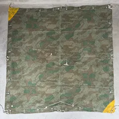 ２枚セット 30s 40s WW2 スイス軍幕 スプリンターカモ ツェルトバーン ミリタリー ポンチョテント シェルターハーフ パップテント 実物のサムネイル