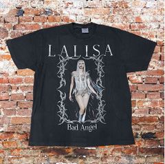 ANYMA X LALISA BAD ANGEL リサ ブラックピンクTシャツ - メルカリ