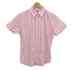 ポールスミス 半袖シャツ トップス ストライプ柄 コットン 日本製 メンズ Mサイズ ピンク Paul Smith 【中古】のサムネイル