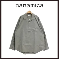 新品未使用　nanamica（ナナミカ） オープンカラーエンドオンエンドシャツ　L　グレーのサムネイル
