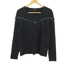 エスカーダ ニット トップス 長袖 ビジュー レディース Lサイズ ブラック ESCADA 【中古】のサムネイル