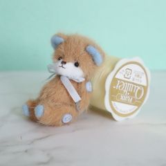 うさぎ・ピンク ハンドメイド ミニチュア テディベア ミニチュアベア