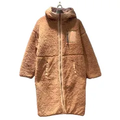 ロキシー ROXY ボアコート フーディ ジップアップ ロング丈 L キャメル ■GY99のサムネイル