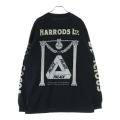 Palace Skateboards (パレススケートボーズ) 21AW × Harrods L/S Tee ハロッズ バックプリント クルーネック ロングスリーブ 長袖Tシャツ ブラック P21LS045のサムネイル