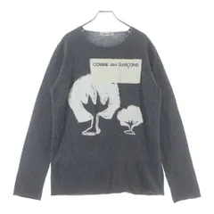 COMME des GARCONS (コムデギャルソン) ロゴプリント カットオフ セットセーター グレー OR-N003のサムネイル