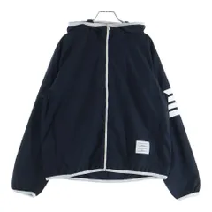 THOM BROWNE (トムブラウン) 4Bar Zip Up Jacket 4バー メッシュ ジップアップジャケット ネイビー MJT366A-F0197のサムネイル