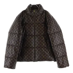 LOUIS VUITTON (ルイヴィトン) 26SS モノグラム総柄 ラムレザーパファーダウンジャケット ブラウン 1AJVGTのサムネイル