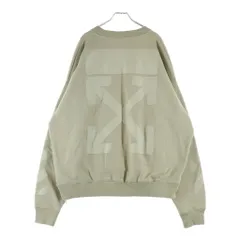 OFF-WHITE (オフホワイト) 21AW Rubber Arrow Skate Crewneck バックアロークルーネックスウェット カーキ OMBA054F21FLE007のサムネイル