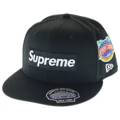 SUPREME (シュプリーム) 23AW ×NEW ERA Champions Box Logo ニューエラ チャンピオンズ ボックスロゴ 6パネル ベースボールキャップ 帽子 ブラック