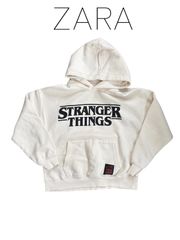 ZARA STRANGER THINGS 스트레인저싱스 아이보리 푸디 트레이너 150cm