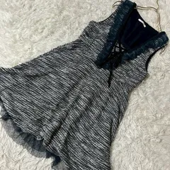 axes femme ワンピース ネイビー M キレイめ オシャレ 上品 大人
