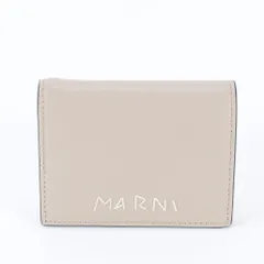 極美品 マルニ レザー 二つ折り 財布 コンパクト ウォレット 本革 ブランド レディース EBM EC40-4【中古】のサムネイル
