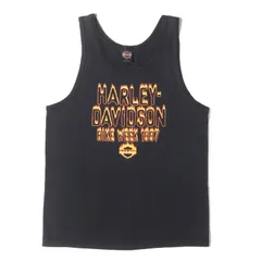 HARLEY-DAVIDSON ハーレーダビッドソン タンクトップ ブラック 黒 サイズ:M | 90s BIKE WEEK 1997 フレイム エンブレム イーグル タンクトップ | USA製 | HOLOUBEK | 90年代 古着【メンズ】【中古】