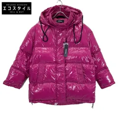 DIESEL　ディーゼル　00SXC1 ピンク ナイロン フーディ ダウンジャケット　XXSのサムネイル