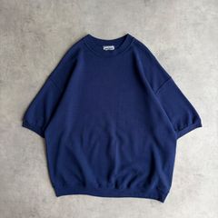 90s Lee USA製 半袖スウェット XL ネイビー 無地 COTTON BLEND 