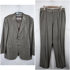 90s ヴィンテージ ダブル スーツ セットアップ 6ボタン グレンチェック