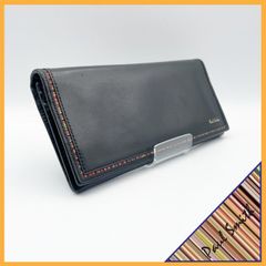 Paul Smith（ポールスミス）】長財布 マルチストライプ レザー 黒 