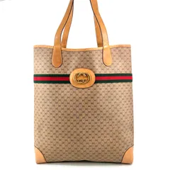 GUCCI オールドグッチ シェリーライン マイクロGG トートバッグ GG金具