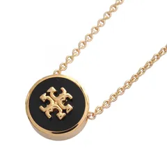 トリーバーチ Tory Burch ネックレス KIRA キラ エナメル ペンダント 90549720 ブラック GP（ゴールドメッキ） ネックレス レディース 新品のサムネイル