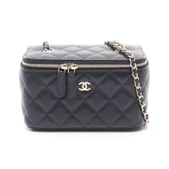 シャネル CHANEL ショルダーバッグ マトラッセ バニティ ブラック ラムスキン(羊革) マトラッセ バニティ チェーンショルダー レディース Used Aのサムネイル
