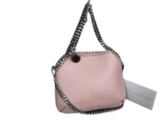 STELLA McCARTNEY ステラ マッカートニー ハンドバッグ ファラベラ タイニー ピンク エコレザー レディース 2WAY シルバー金具 超美品