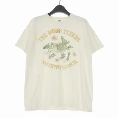 トイズマッコイ TOYS McCOY THE BORN FLYERS クルーネック プリントTシャツ カットソー 半袖 L オフホワイト 白のサムネイル