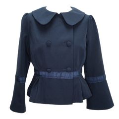 ポンティ PONTI ドルマンスリーブ クロシェ ニットカーディガン F 黒