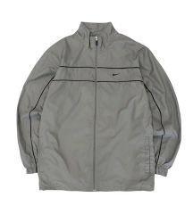 00s y2k NIKE ナイロンジャケット テックグレー リップストップ 短丈 