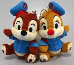 [중고] 봉제 인형 칩 & 데일 봉제 인형 배지 세트 [도쿄 디즈니 씨 9th 애니버서리] 도쿄 디즈니 씨 한정
