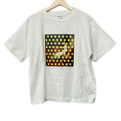 MUVEIL(ミュベール) 半袖Tシャツ サイズ38 M レディース - アイボリー×イエロー×マルチ ドット柄/転写のサムネイル