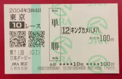 2026年最新】キングカメハメハ 馬券の人気アイテム - メルカリ
