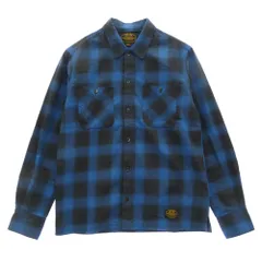 NEIGHBORHOOD ネイバーフッド 16SS 161ARNH-SHM04 B&C/C-SHIRT.LS オンブレ チェック 長袖 ネルシャツ ブルー系 ブラック系 M【中古】のサムネイル